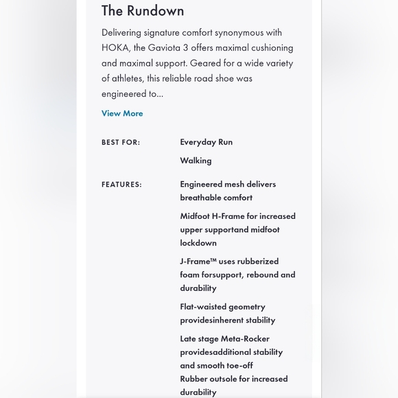 Hoka One One "Gaviota 3" Athletic Running Shoe Light Blue | Women's Size 7.5B - Picture 12 of 14